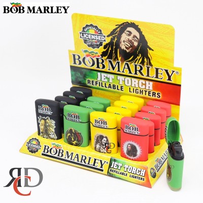 BOB MARLEY FLIP TOP TORCH - BMT03 - 20CT/ DISPLAY